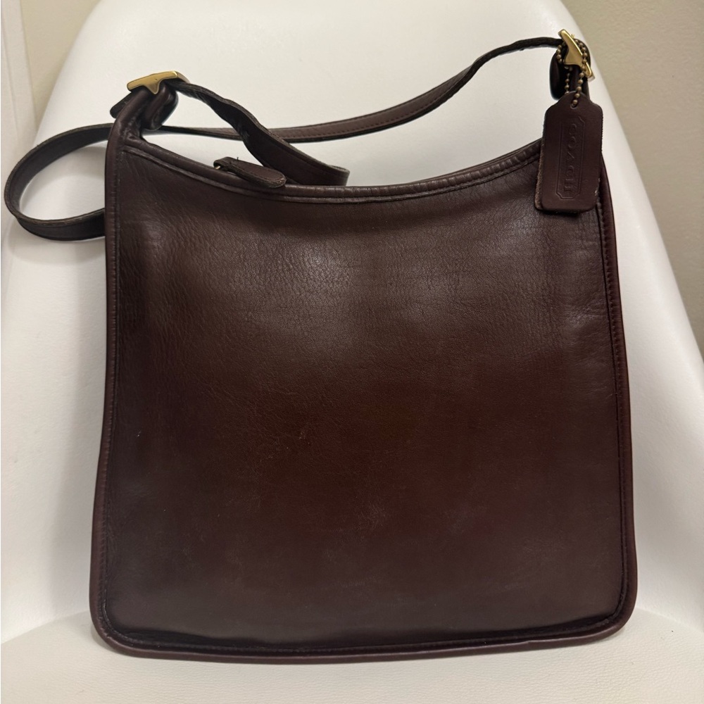 Coach Vintage 9073 Andrea Bucket Bag genuine Leather Shoulder Purse